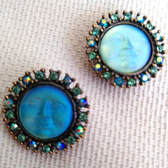 Kirks Folly Jewelry - KIRKS FOLLY SEAVIEW MOON BLUE PIERCED EARRINGS